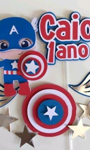 Topo capitão América em camadas+ 4 ARQUIVOS A SUA ESCOLHA