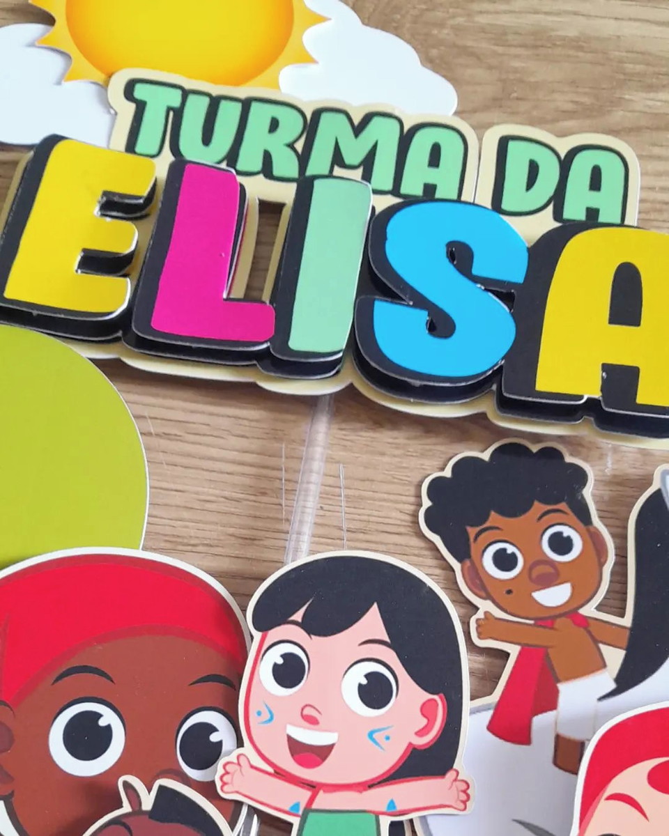 Topo de Bolo a Turma do Folclore - Imagem 3