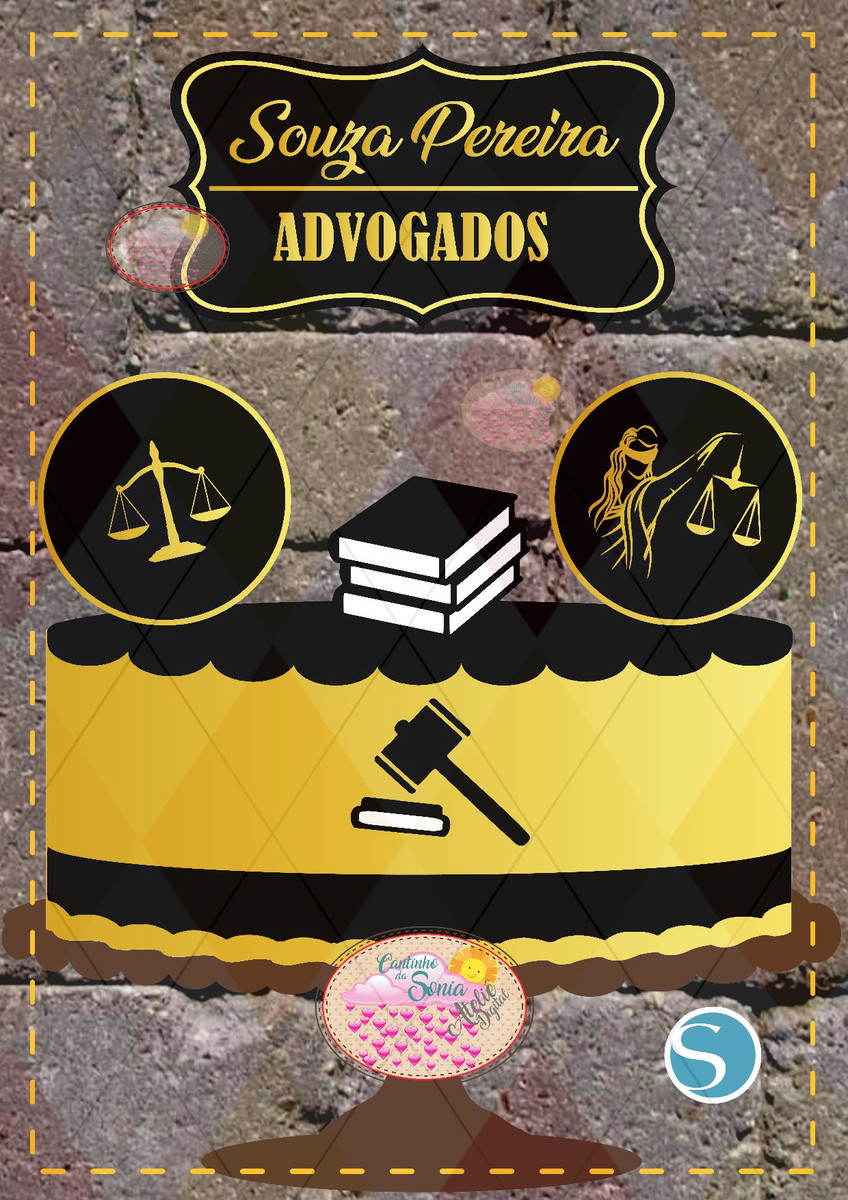 Topo de Bolo ADVOGADO DIREITO JUIS - 1138 CAMADAS