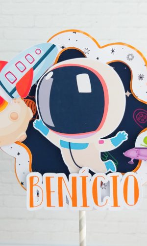 Topo de Bolo Astronauta