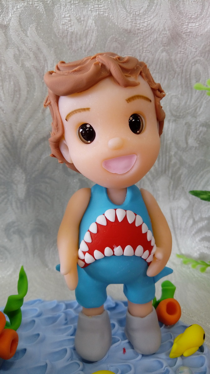 Topo de Bolo Baby Shark - Imagem 2