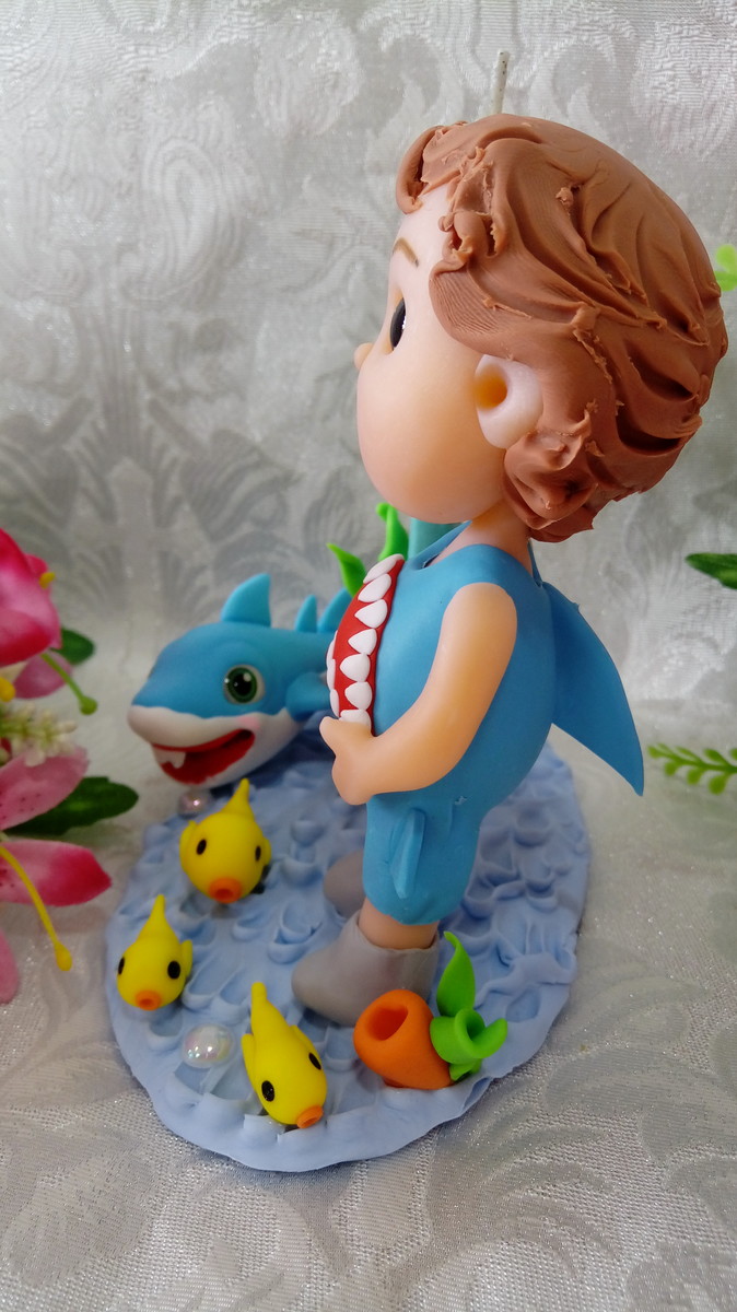 Topo de Bolo Baby Shark - Imagem 4