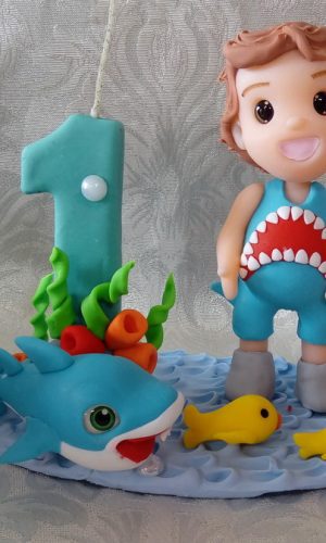 Topo de Bolo Baby Shark
