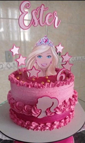 Arquivo de corte Digital - Topo de Bolo Barbie
