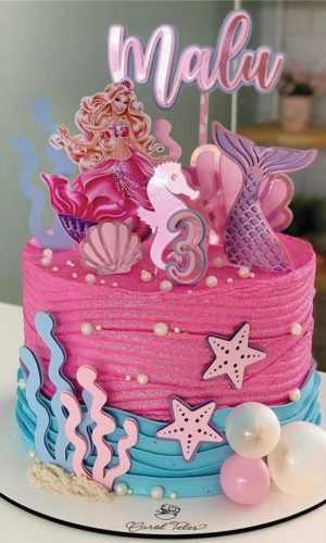 Topo de Bolo Barbie Sereia Arquivo de Corte