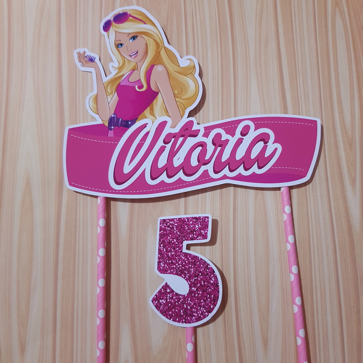 Topo de Bolo Barbie