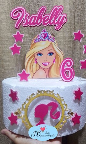 Topo de Bolo Barbie