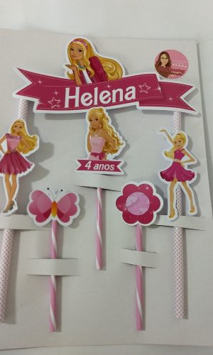 Topo de Bolo Barbie