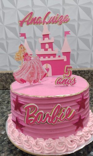 Topo de Bolo Barbie