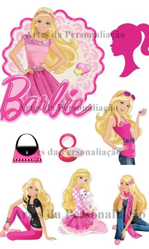 Topo de Bolo Barbie