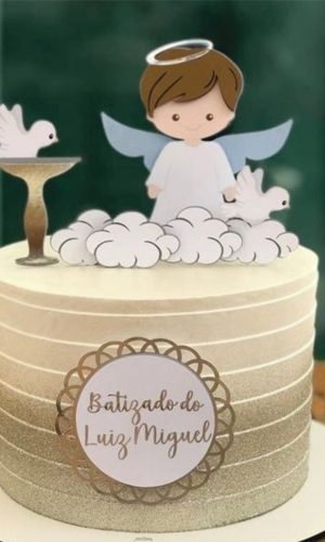 Topo de Bolo Batismo Arquivo de Corte