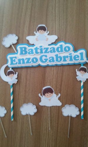 Topo de bolo Batizado