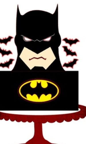 Topo de Bolo Batman CAMADAS 3 - Arquivo de corte