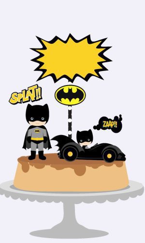 Arquivo Topo de Bolo - Batman Cute