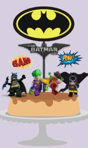 Topo de Bolo Batman Lego - Arquivo Digital