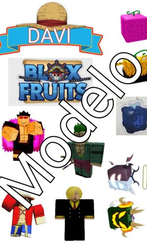 Arquivo Topo de Bolo Blox Fruits One Piecr