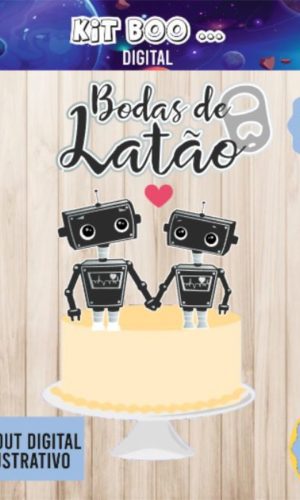 Arquivo Topo de Bolo - Bodas de Latão 7 anos