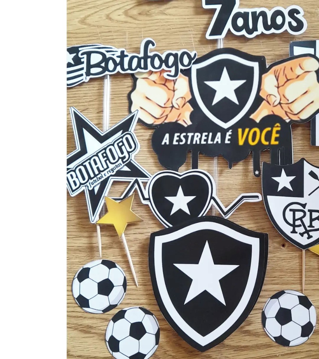 Topo de Bolo Botafogo