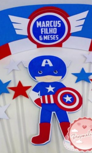 Arquivo Topo de Bolo - Capitão América