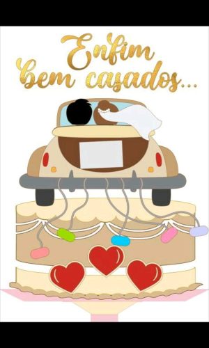 Topo de Bolo Casamento 3+ 4 Arquivos a Sua Escolha