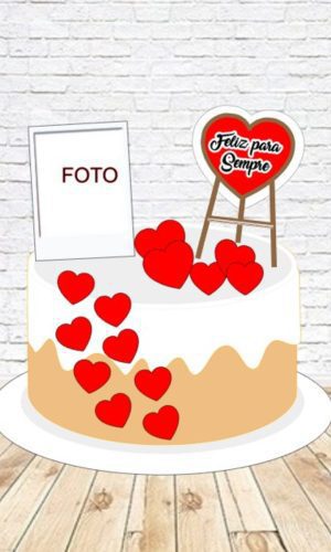 Topo de Bolo Casamento - Arquivo Digital