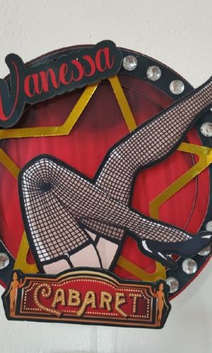 Topo De Bolo Chá de Lingerie 1 -Cabaret - Arquivo De Corte