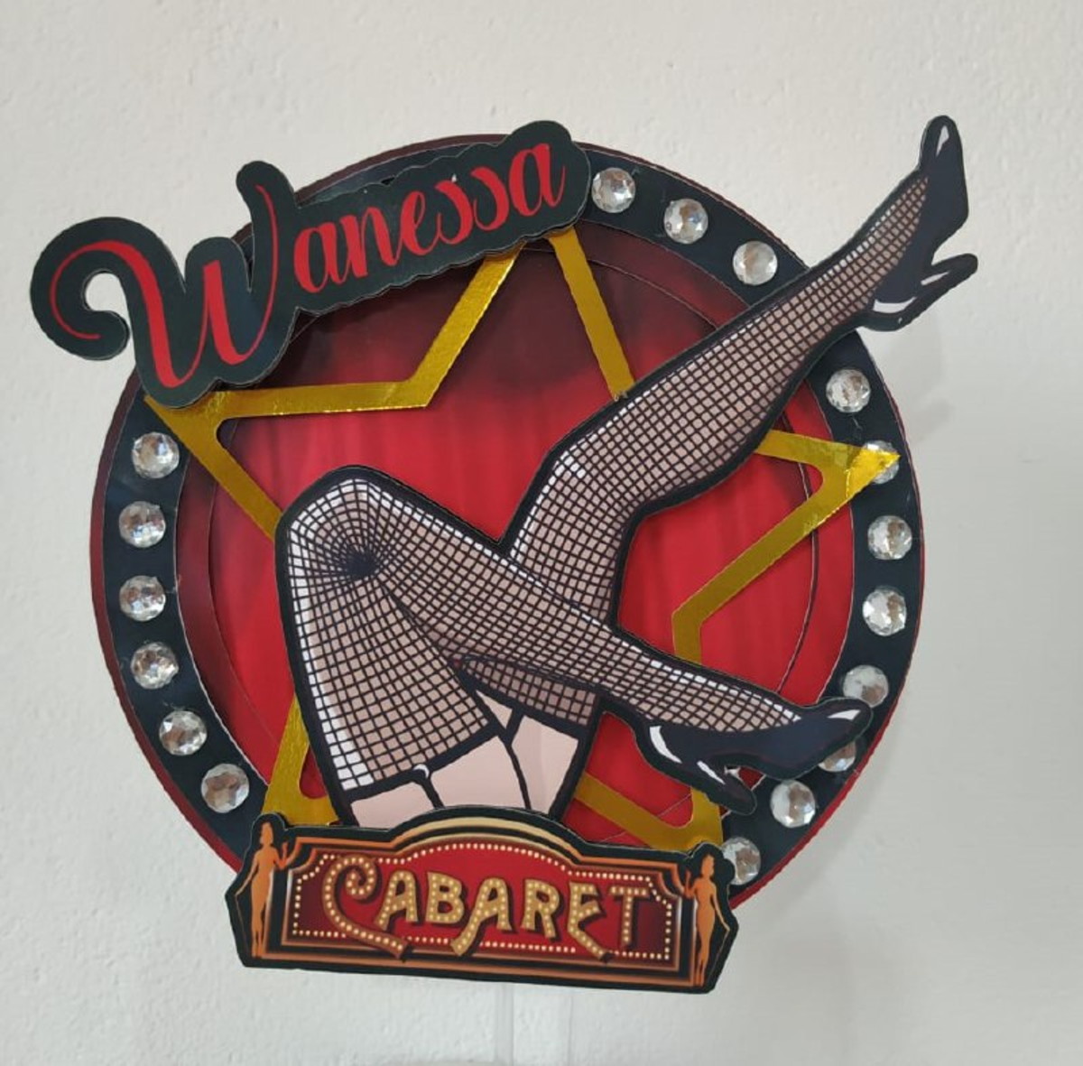 Topo De Bolo Chá de Lingerie 1 -Cabaret - Arquivo De Corte