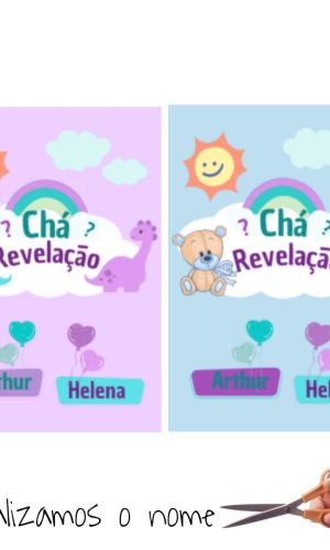 Topo de Bolo Chá Revelação Dinossauro Arquivo pdf