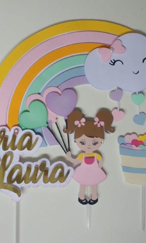 Topo de bolo Chuva de Amor 3- Arquivo de corte