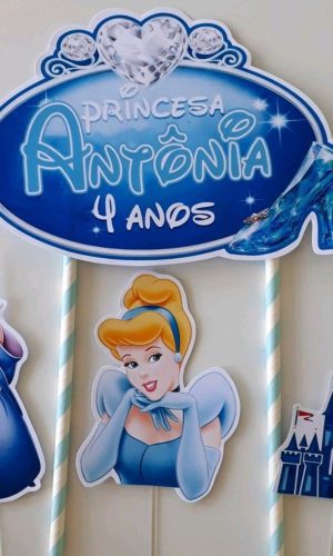 Topo de Bolo Cinderela