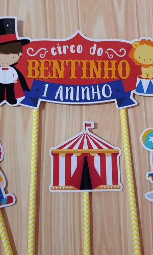 Topo de Bolo Circo