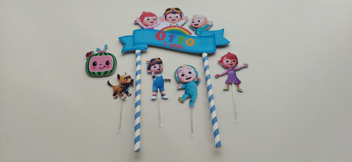 Topo de Bolo Cocomelon - Imagem 4