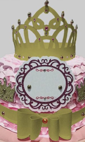 Topo de bolo coroa princesa arquivo de corte
