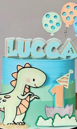Topo de Bolo Dinossauro Arquivo de Corte