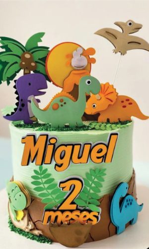 Topo de Bolo Dinossauro Arquivo de Corte