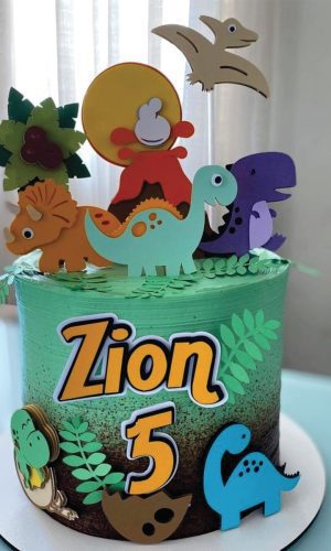 Topo de Bolo Dinossauro Arquivo de Corte