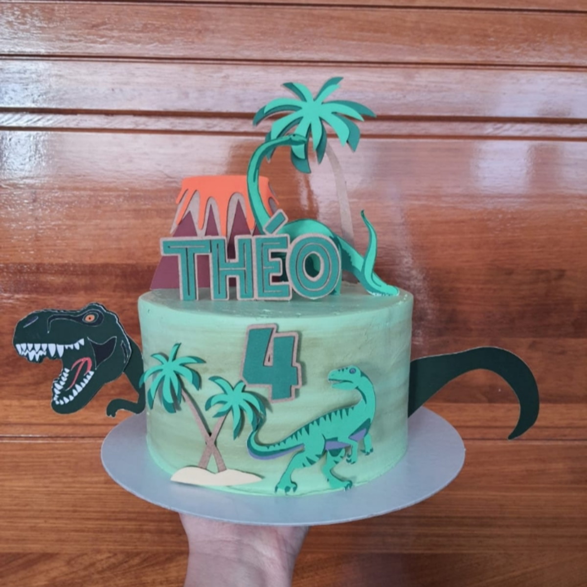 Arquivo de Corte - Topo de bolo Dinossauros