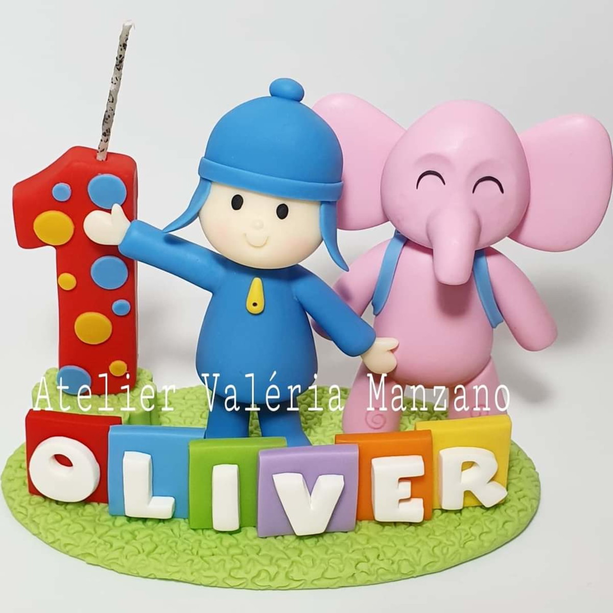 Topo De Bolo Do Pocoyo E Elly - Imagem 2