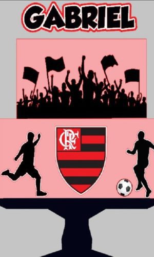 Topo de bolo Flamengo #45 - Arquivo Digital