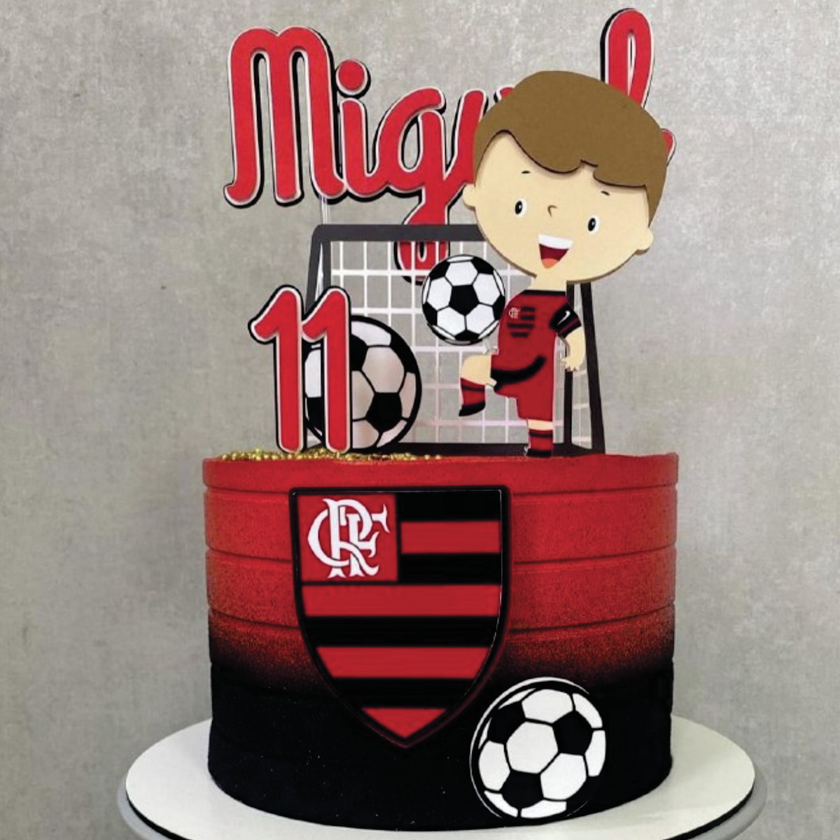 Topo de Bolo Flamengo Menino Arquivo de Corte