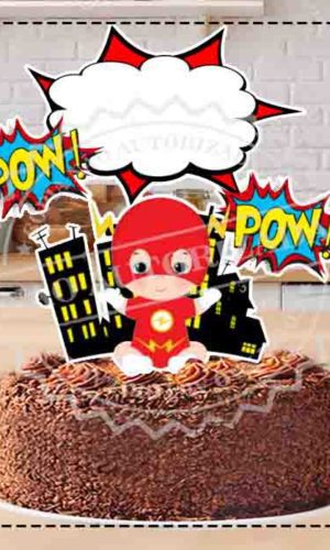 TOPO DE BOLO FLASH BABY 03- ARQUIVO DIGITAL