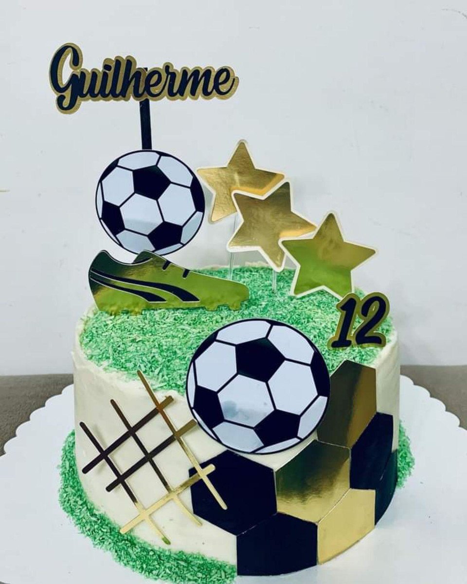 Topo de Bolo Futebol