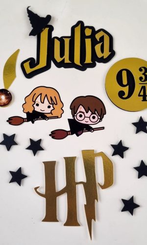 Topo de Bolo Harry Potter