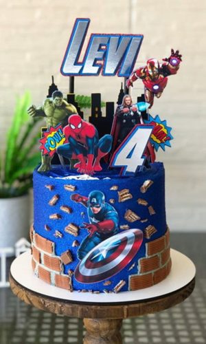 Topo de Bolo Heróis (vingadores)