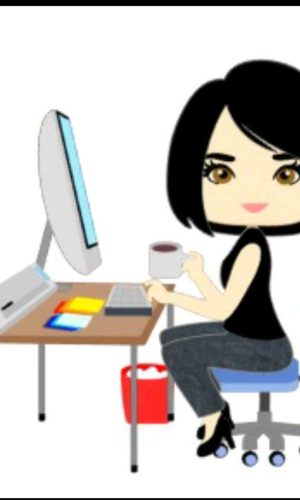 Topo de Bolo Informática Mulher +4 ARQUIVOS A SUA ESCOLHA