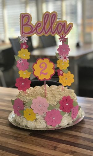 Topo de Bolo Jardim