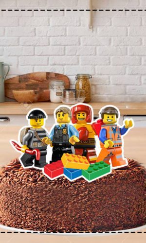 Topo de Bolo Lego 4565 - Arquivo Digital