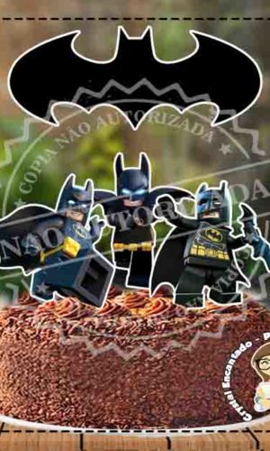 TOPO DE BOLO LEGO BATMAN - REF 1222 ARQUIVO DIGITAL