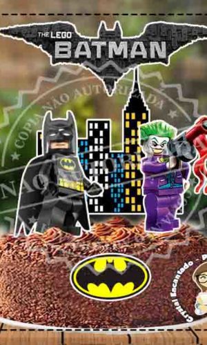TOPO DE BOLO LEGO BATMAN - REF 1223 ARQUIVO DIGITAL