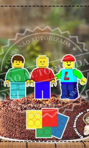 TOPO DE BOLO LEGO - REF 3269 ARQUIVO DIGITAL